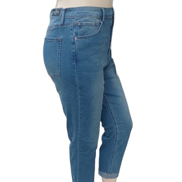 6776.Nanette Lepore High Rise Straight Leg Jeans Size 14, W34" 25"Inseam 12"Rise - Picture 3 of 14